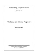 Workshop on Batterer Programs