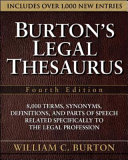 Burton S Legal Thesaurus Fourth Edition