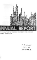 Annual Report of the Securities and Exchange Commission Book