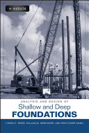 Analysis and Design of Shallow and Deep Foundations