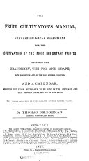 The fruit cultivator's manual