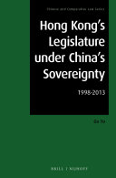 Hong Kong's Legislature under China's Sovereignty