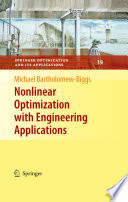 Nonlinear Optimization with Engineering Applications Book