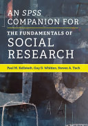 An SPSS Companion for The Fundamentals of Social Research