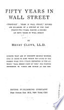Fifty Years in Wall Street Book