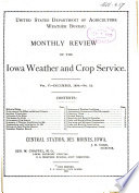 Monthly Review of the Iowa Weather and Crop Service