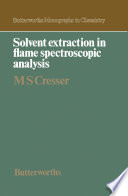 Solvent Extraction in Flame Spectroscopic Analysis Book PDF
