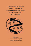 Read Pdf Proceedings of the 7th World Congress of African Linguistics, Buea, 17-21 August 2012