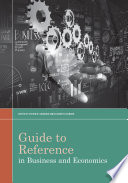 Guide to Reference in Business and Economics Book