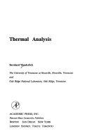 Thermal Analysis Book