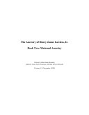 The Ancestry of Henry James Lawless, Jr. Book Two: Maternal Ancestry