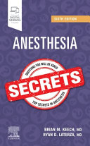 Anesthesia Secrets Book
