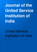 Journal of the United Service Institution of India