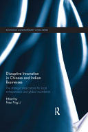 Disruptive Innovation in Chinese and Indian Businesses Book