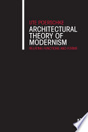 Architectural Theory of Modernism Book