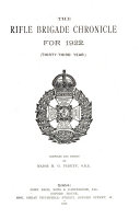 The Rifle Brigade Chronicle For 