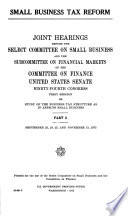 Small Business Tax Reform