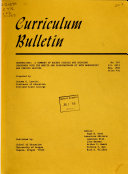 Curriculum Bulletin
