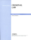 Instructor's Edition for Criminal Law