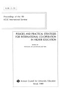 Policies and Practical Strategies for International Co-operation in Higher Education