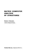 Matrix Computer Analysis of Structures