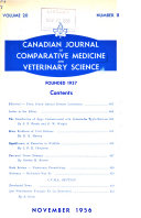 Canadian Journal of Comparative Medicine and Veterinary Science