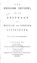 The English Review, Or, An Abstract of English and Foreign Literature