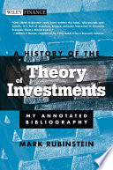 A History of the Theory of Investments