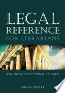 Legal Reference For Librarians
