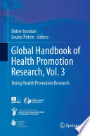 Global Handbook of Health Promotion Research  Vol  3