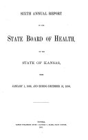 Annual Report of the State Board of Health of the State of Kansas