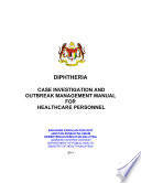 MYCDCGP   Diphtheria Case Investigation and Case Management Manual for Health Care Staff 2014