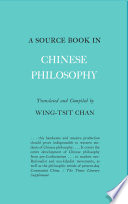 A Source Book in Chinese Philosophy