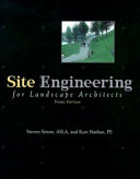Site Engineering for Landscape Architects Book PDF