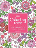 Posh Adult Coloring Book  Cats and Flowers for Fun and Relaxation Book