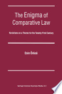 The Enigma of Comparative Law Book PDF