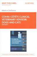 Cote's Clinical Veterinary Advisor Elsevier Ebook on Vitalsource Access Code