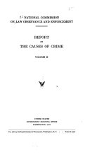 Publications, No. 1-14: Report on the causes of crime
