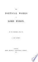 The poetical works of lord Byron