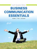 Business Communication Essentials  Fourth Canadian Edition  Book