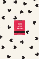 Burn After Writing  Hearts  Book