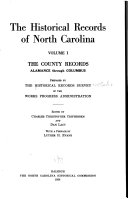 The Historical Records of North Carolina ...