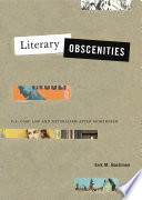 Literary Obscenities Book