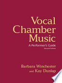 Vocal Chamber Music  Second Edition Book PDF