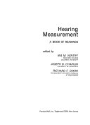 Hearing Measurement