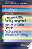 Design of CMOS Analog Integrated Fractional Order Circuits Book