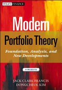 Modern Portfolio Theory, + Website