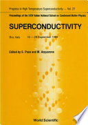 Superconductivity  Gnsm cnr And Consorzio Infm   Proceedings Of Xxiv Italian National School On Condensed Matter Book