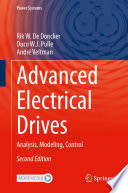 Advanced Electrical Drives Analysis, Modeling, Control /