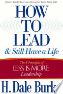 How to Lead and Still Have a Life Book